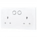 British General Electrical Smart Power Socket 13A White Moulded 822/HC-01